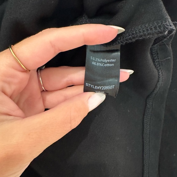 Pomander Place Tuckernuck Black Easy Polo Sweatshirt Collared - Picture 6 of 8